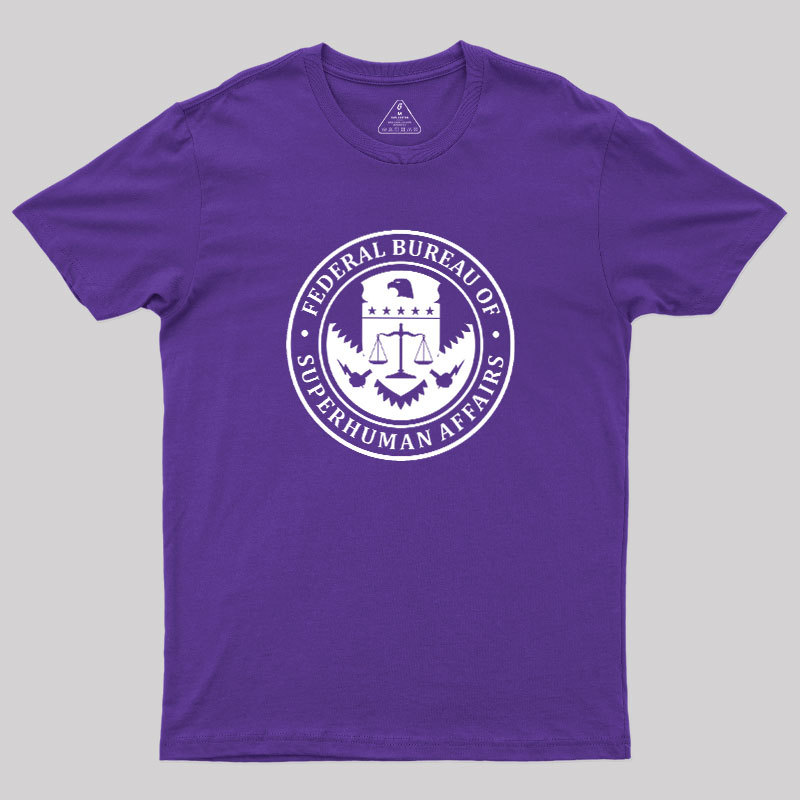 Federal Bureau Of Superhuman Affairs Geek T-Shirt