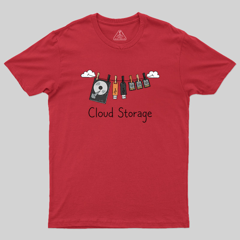 Literal Cloud Storage Hardware Laundry Geek T-Shirt