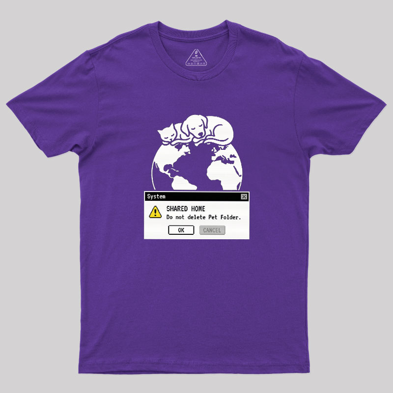 Do Not Delete Pet Floder Geek T-Shirt