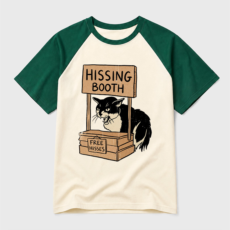 Free Hisses Geek Retro Raglan T-Shirt
