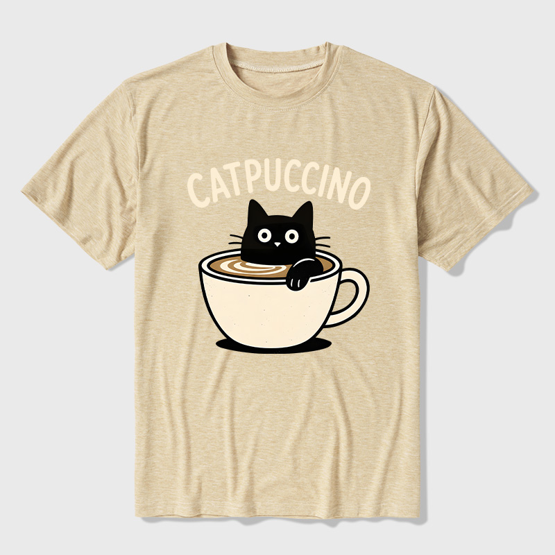 Catpuccino Ultra Soft Heather Tee