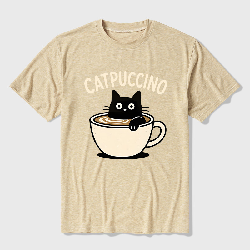 Catpuccino Ultra Soft Heather Tee