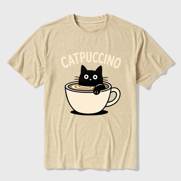Catpuccino Ultra Soft Heather Tee