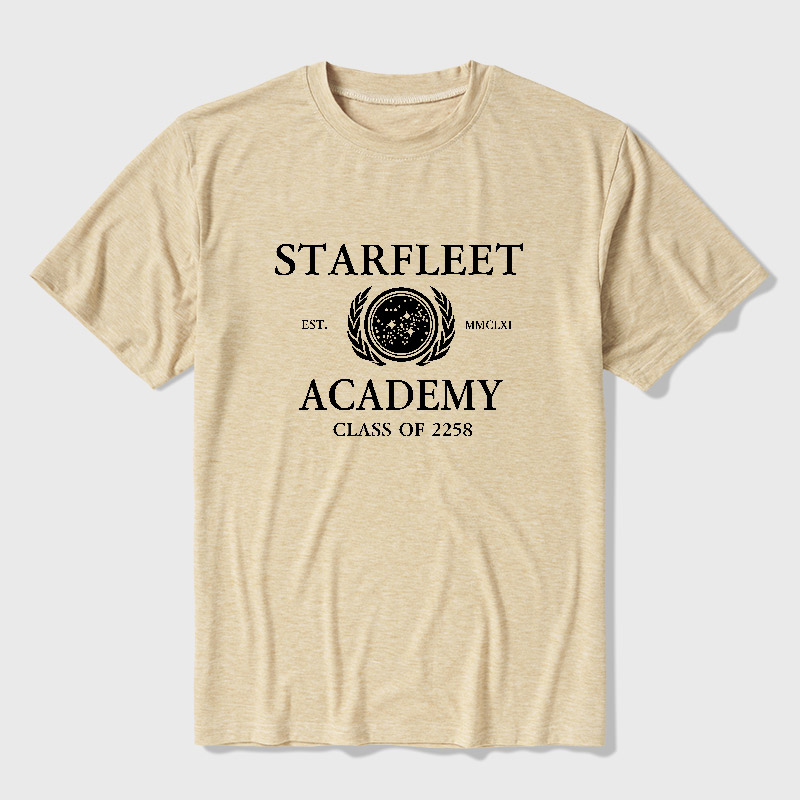 Starfleet Acadmey Class Of 2258 White Ultra Soft Heather Tee