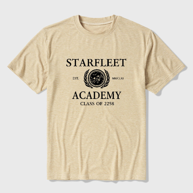 Starfleet Acadmey Class Of 2258 White Ultra Soft Heather Tee
