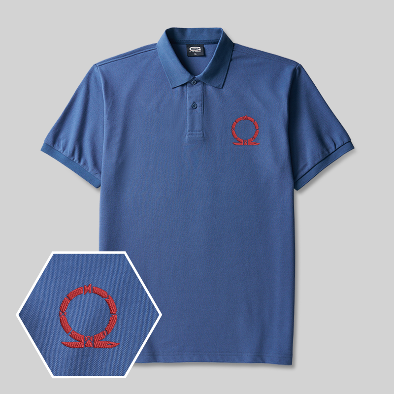 Omega Classic Geek Embroidered Polo Shirts