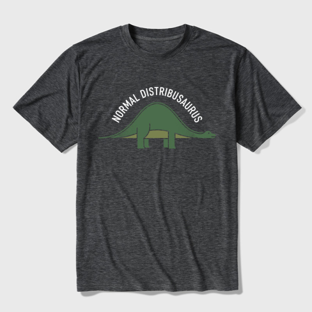 Normal Distribusaurus Ultra Soft Heather Tees
