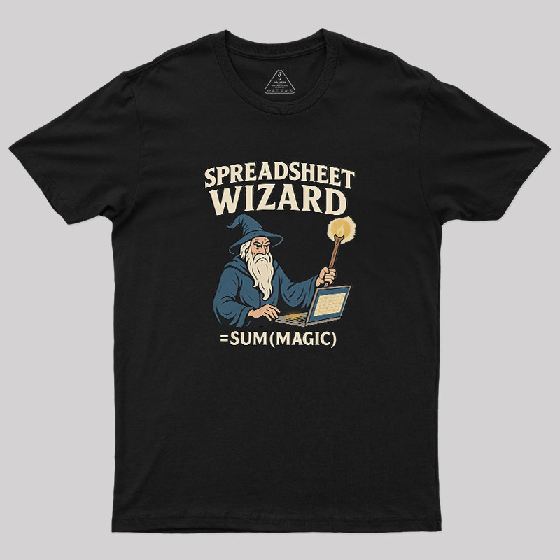 Spreadsheet Wizard Geek T-Shirt