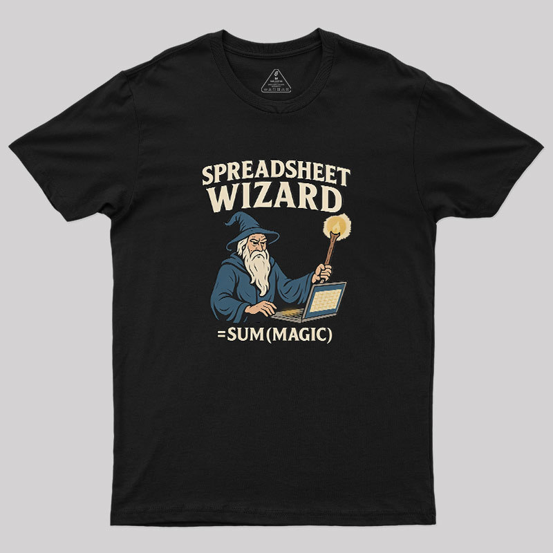 Spreadsheet Wizard Geek T-Shirt
