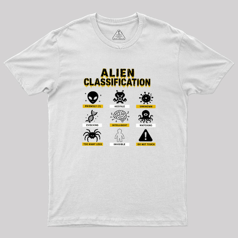 Alien Classification Geek T-Shirt