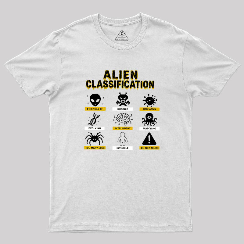 Alien Classification Geek T-Shirt