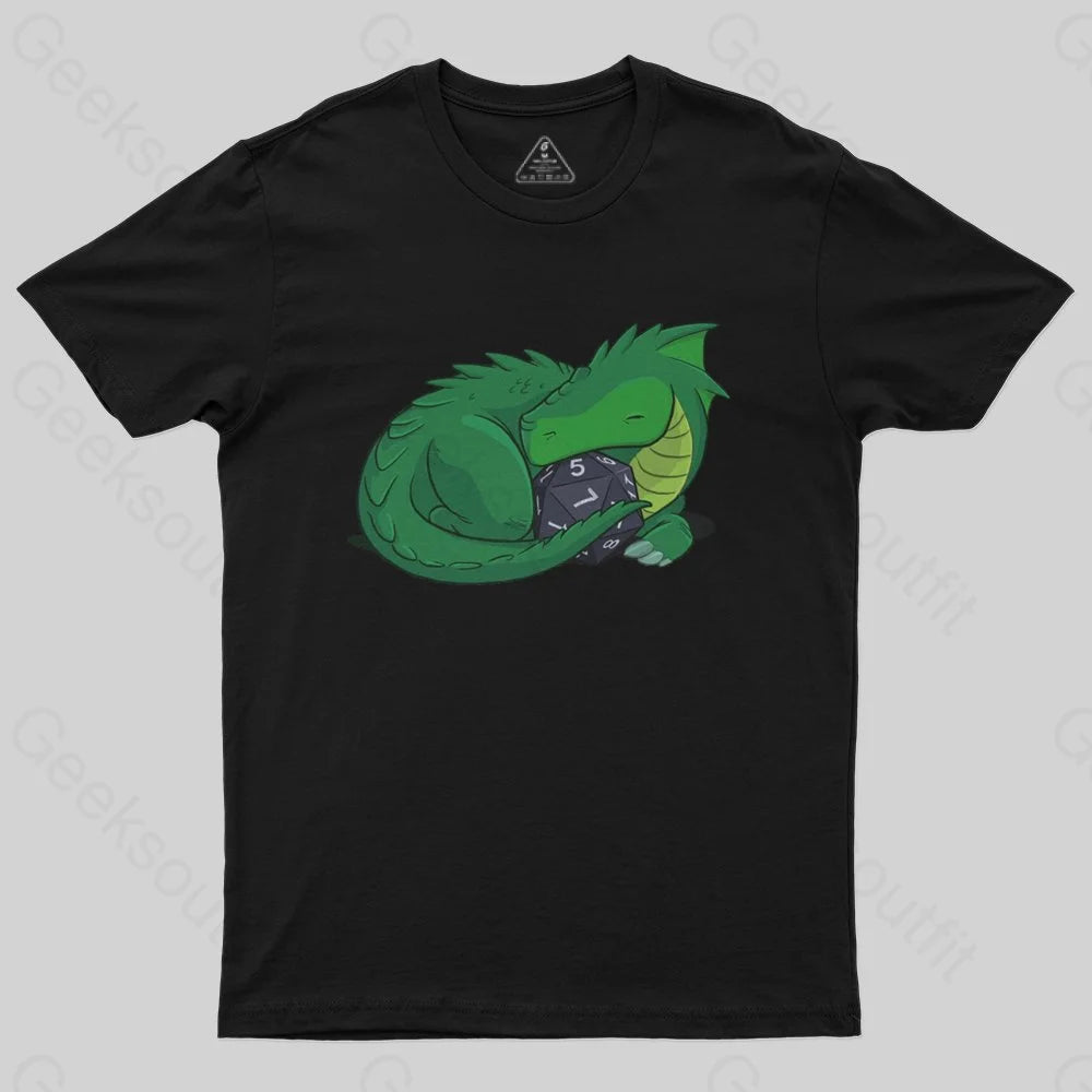 D20 Green Dragon T-Shirt - Geeksoutfit