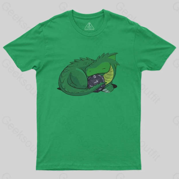 D20 Green Dragon T-Shirt - Geeksoutfit