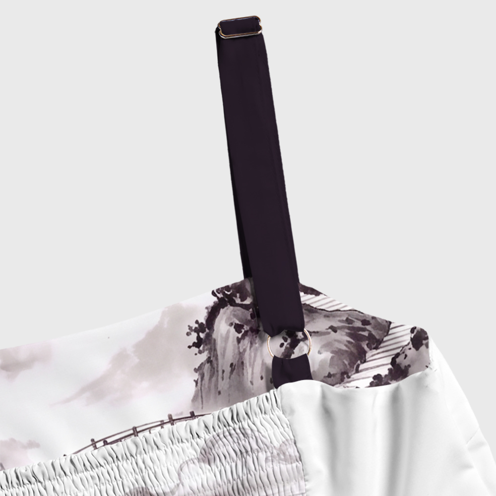 Oriental Mountain Ink Geek Tiered Cami Maxi Dress