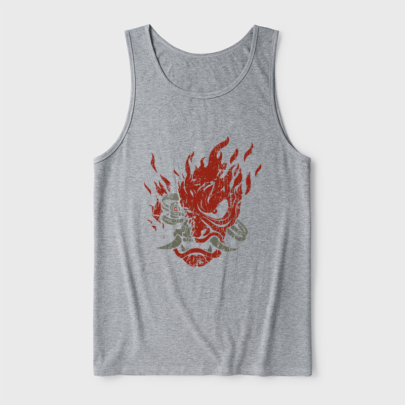 Cyberpunk Samurai Ultra Soft Heather Tank