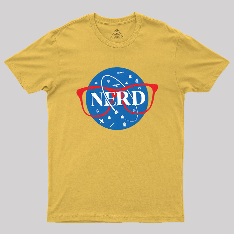 Nerdy Space Patch Geek T-Shirt