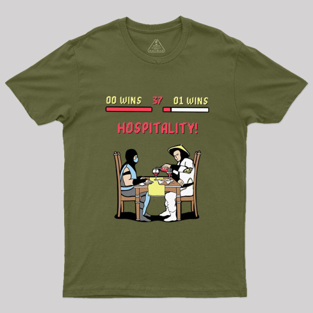 Fighting Game Rivals At Dinner Geek T-Shirt