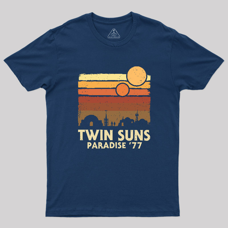 Twin Suns Paradise77 Geek T-Shirt