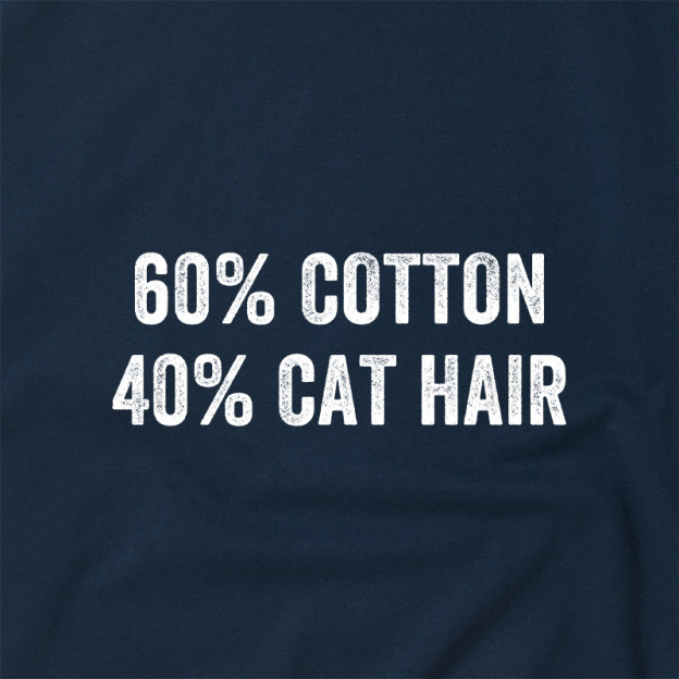 60 Cotton 40 Cat Hair Geek Retro Raglan T-Shirt