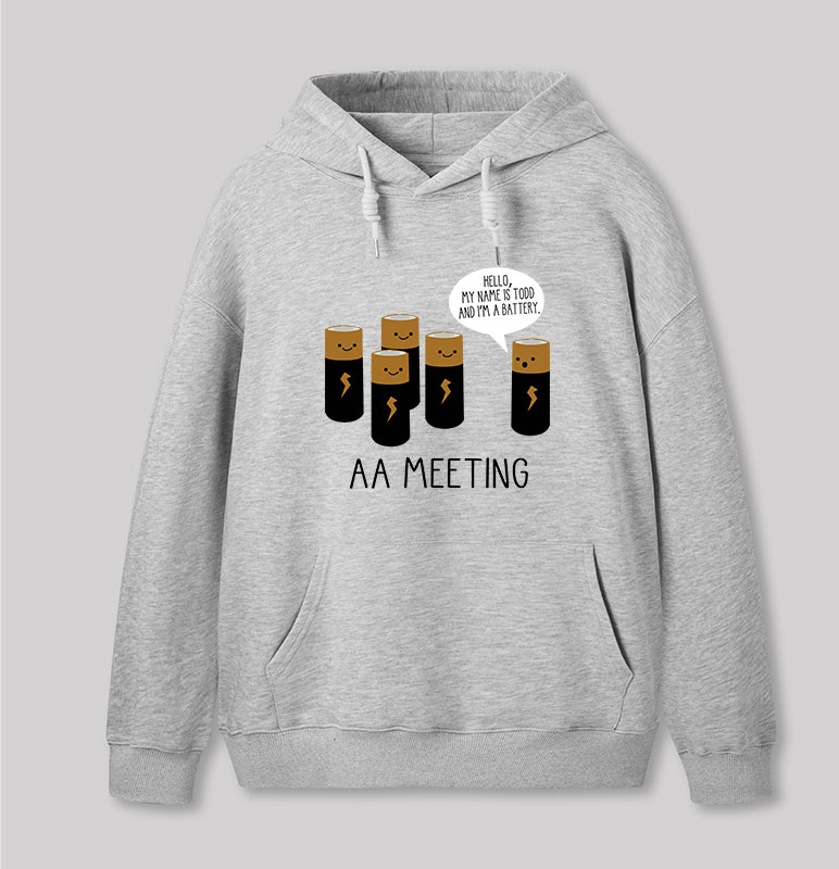 AA MEETING Geek Hoodie