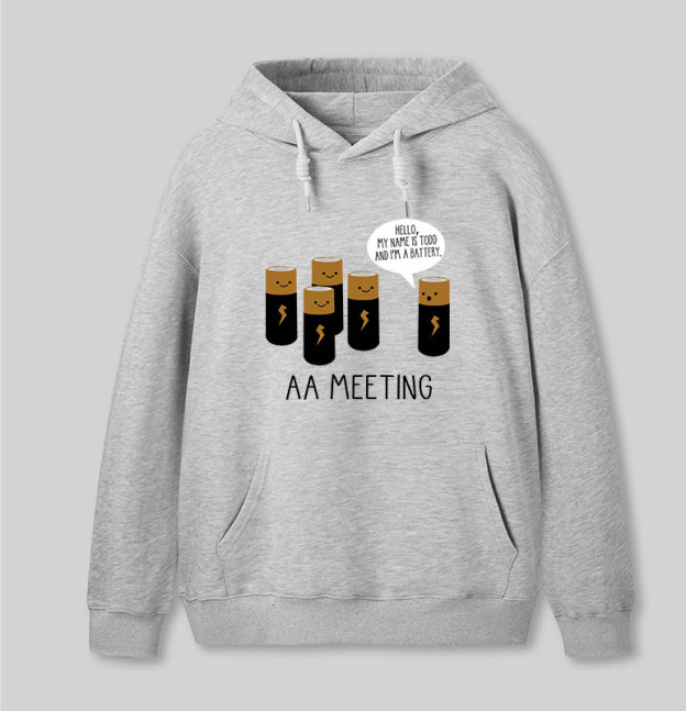 AA MEETING Geek Hoodie