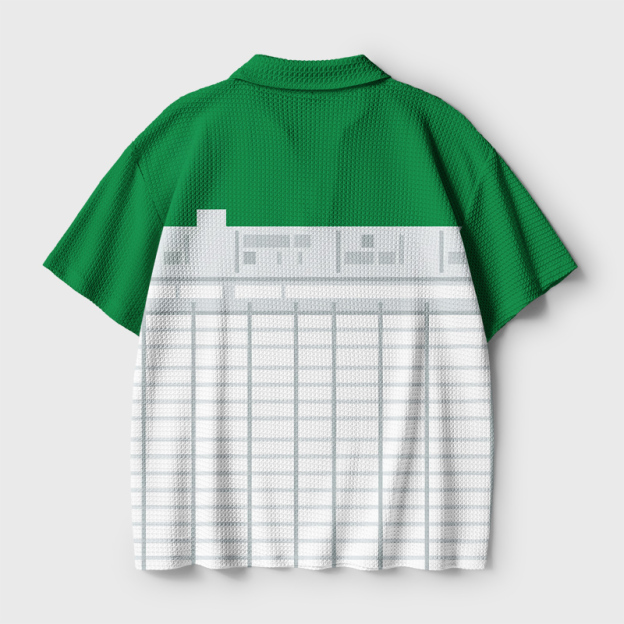 Excel Nerd Geek Crochet Polo Shirt