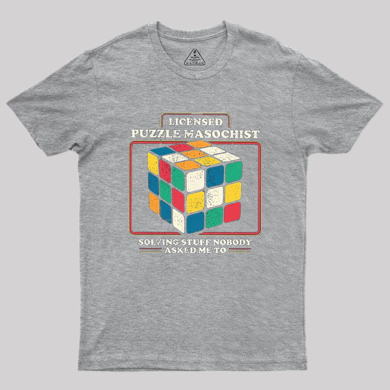 Licensed Puzzle Masochist Geek T-Shirt
