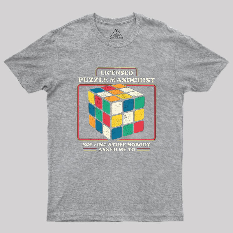 Licensed Puzzle Masochist Geek T-Shirt