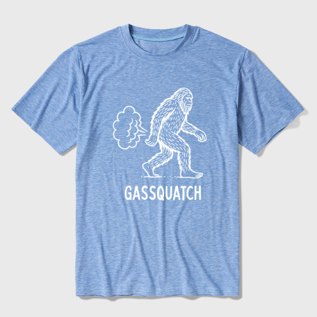 Gassquatch Funny Bigfoot Ultra Soft Heather Tee