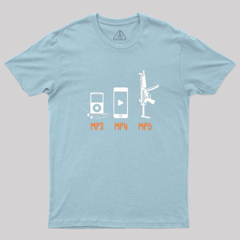 MP3 MP4 MP5 Geek T-Shirt