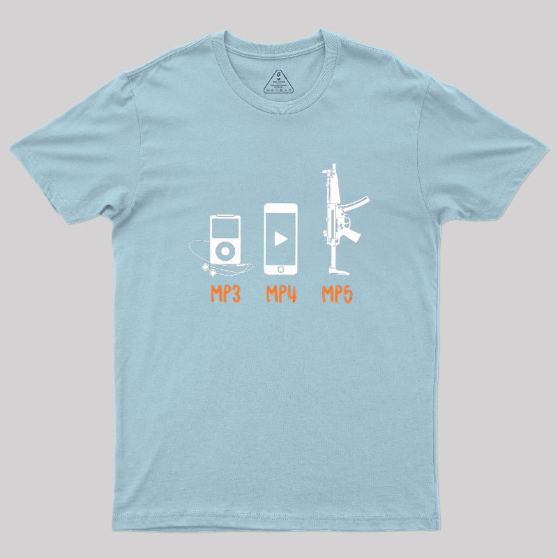 MP3 MP4 MP5 Geek T-Shirt