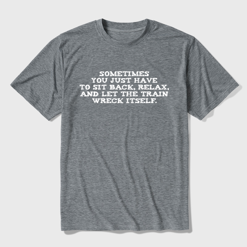 Let The Train Wreck Itself Ultra Soft Heather Tee