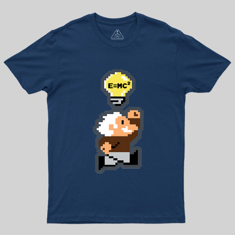 8‑Bit Einstein Geek T-Shirt