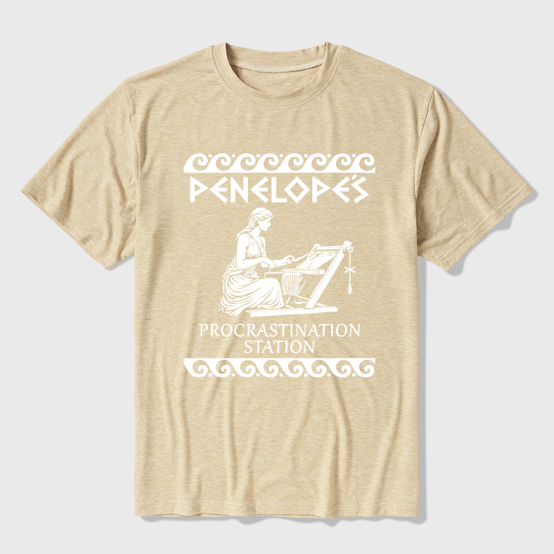 Penelope's Procrastination Station Ultra Soft Heather Tees