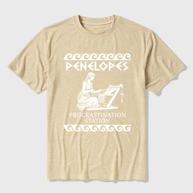 Penelope's Procrastination Station Ultra Soft Heather Tees