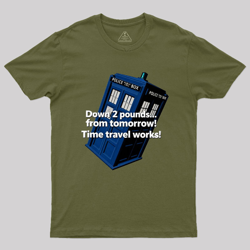 Down 2 Pounds From Tomorrow Geek T-Shirt