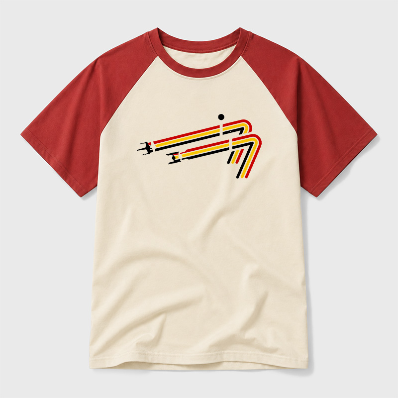 Scifi 77 Geek Retro Raglan T-Shirt