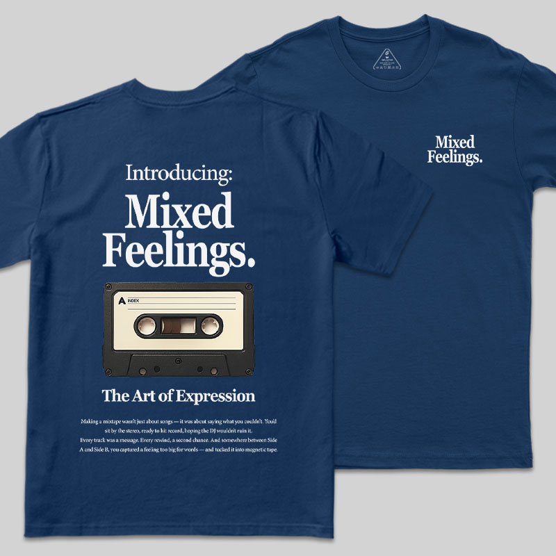 Mixed Feelings Front and Back Printing Geek T-Shirt