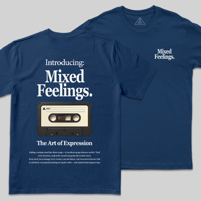 Mixed Feelings Front and Back Printing Geek T-Shirt