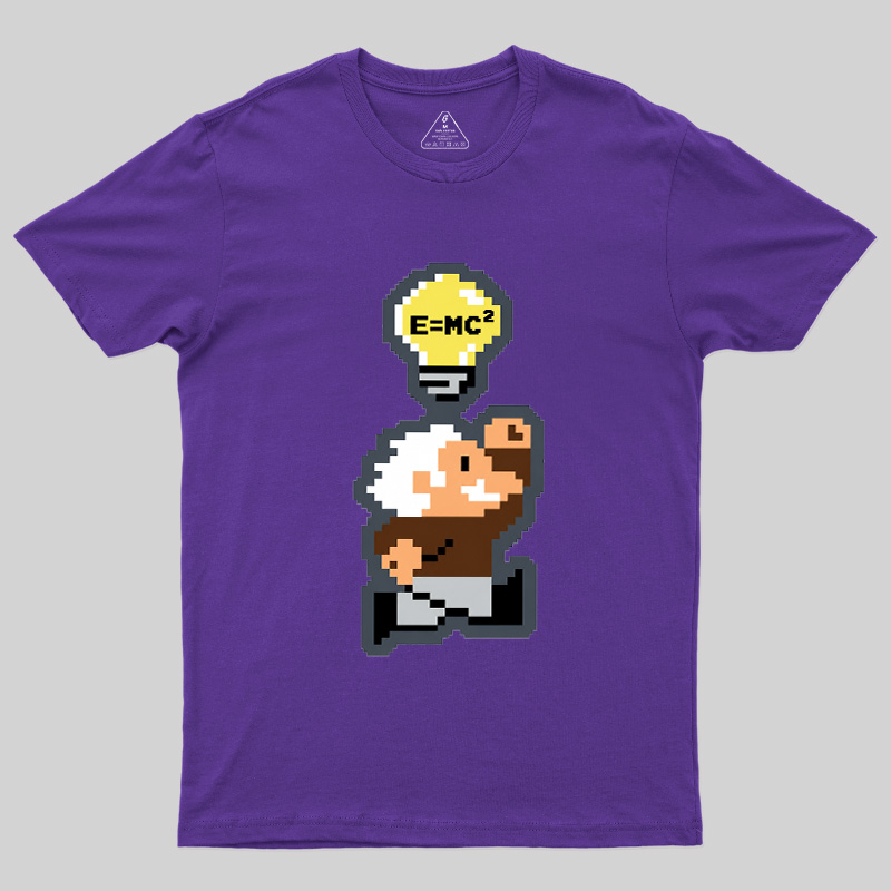8‑Bit Einstein Geek T-Shirt