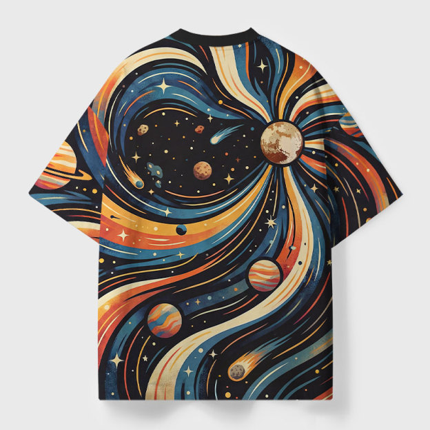 PLUTO Vintage Geek All-Over Print T-Shirt