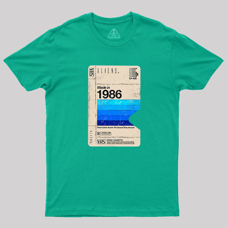 Aliens Blank Tape Geek T-Shirt