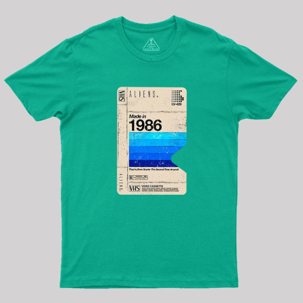 Aliens Blank Tape Geek T-Shirt