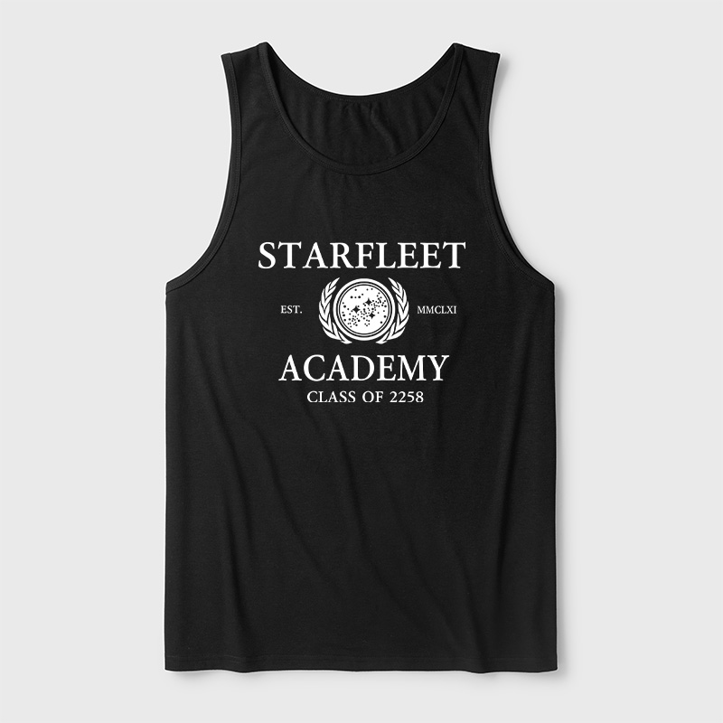 Starfleet Acadmey Class Of 2258 White Ultra Soft Heather Tank