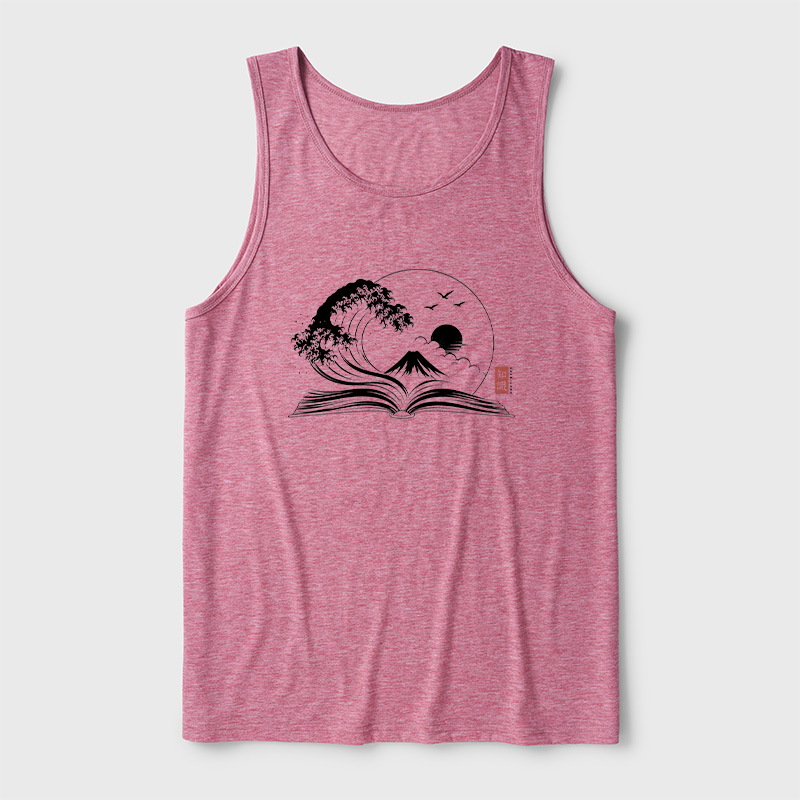 The Great Wave of Knowledge Ultra Soft Heather Tank