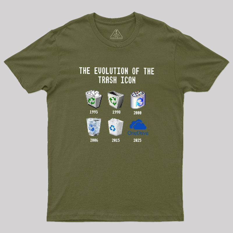The Evolution of the Trash Icon Geek T-Shirt