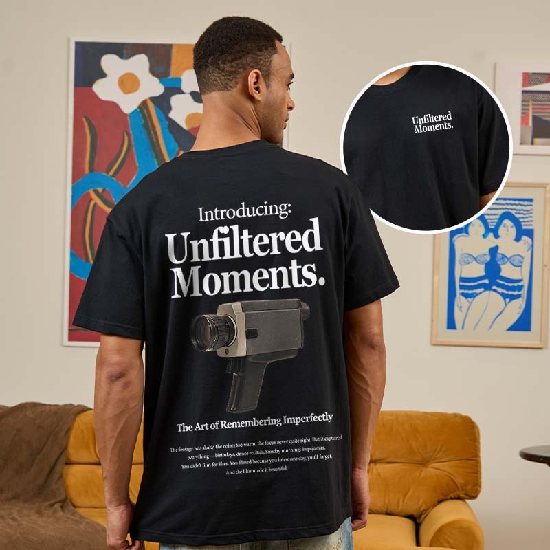 Unfiltered Moments Front and Back Printing Geek T-Shirt