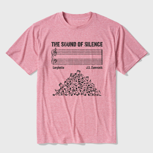 The Sound Of Silence Music Sheets Ultra Soft Heather Tee