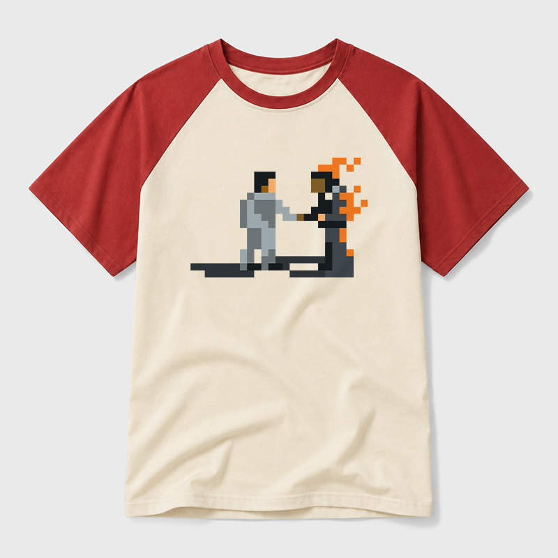 Wish You Were Here Geek Retro Raglan T-Shirt