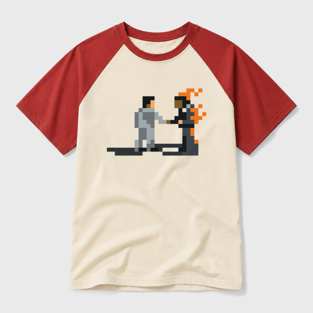 Wish You Were Here Geek Retro Raglan T-Shirt